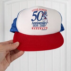 Little League 50th Anniversary Red and Blue Baseball Cap